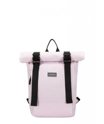 Consigned Unisex Roll Top Double Clip Backpack - Pink Nylon - One Size