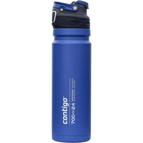 Contigo Freeflow Vacuum Insulated Water Bottle 700ml/24oz: Blue Colour