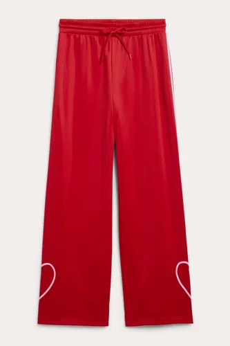 Contrast stripe sporty trousers - Red
