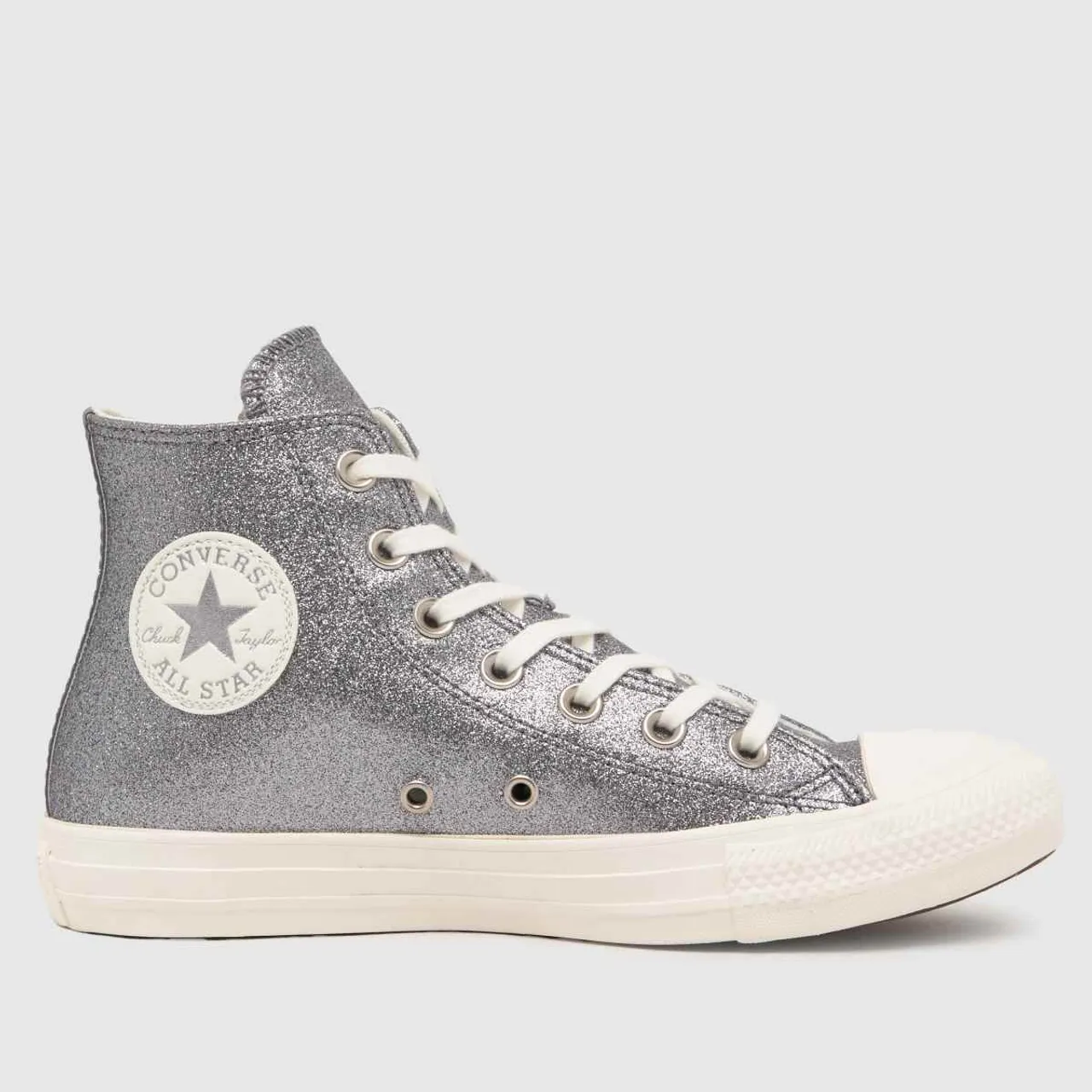 Converse All Star Hi Sparkle Trainers In Grey