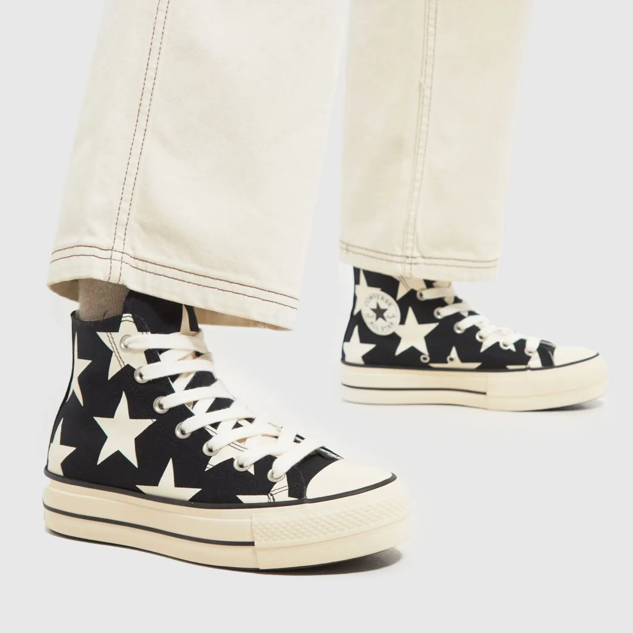 Converse all Star Lift hi new Form Trainers in White & Black