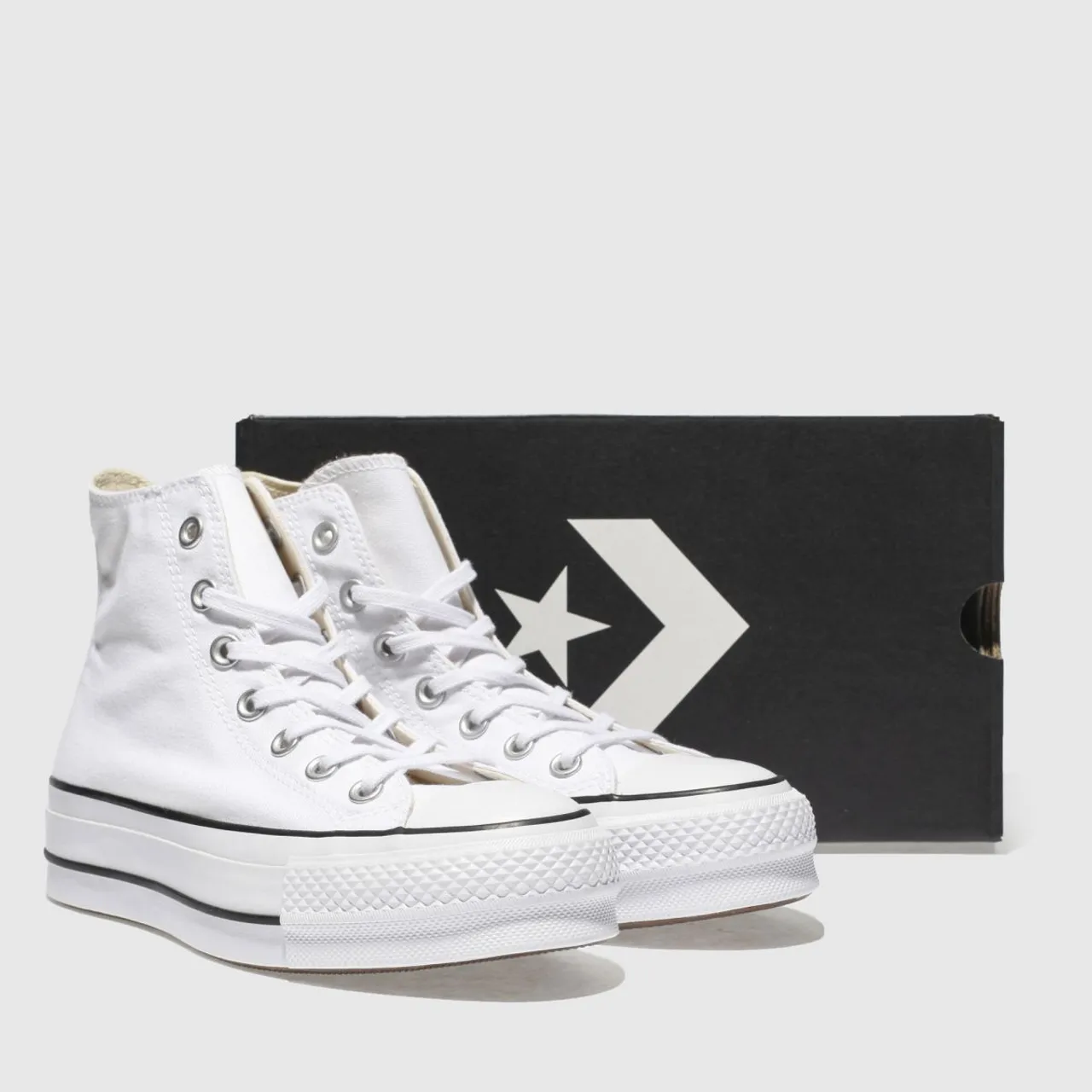 Converse All Star Lift Hi Trainers In White