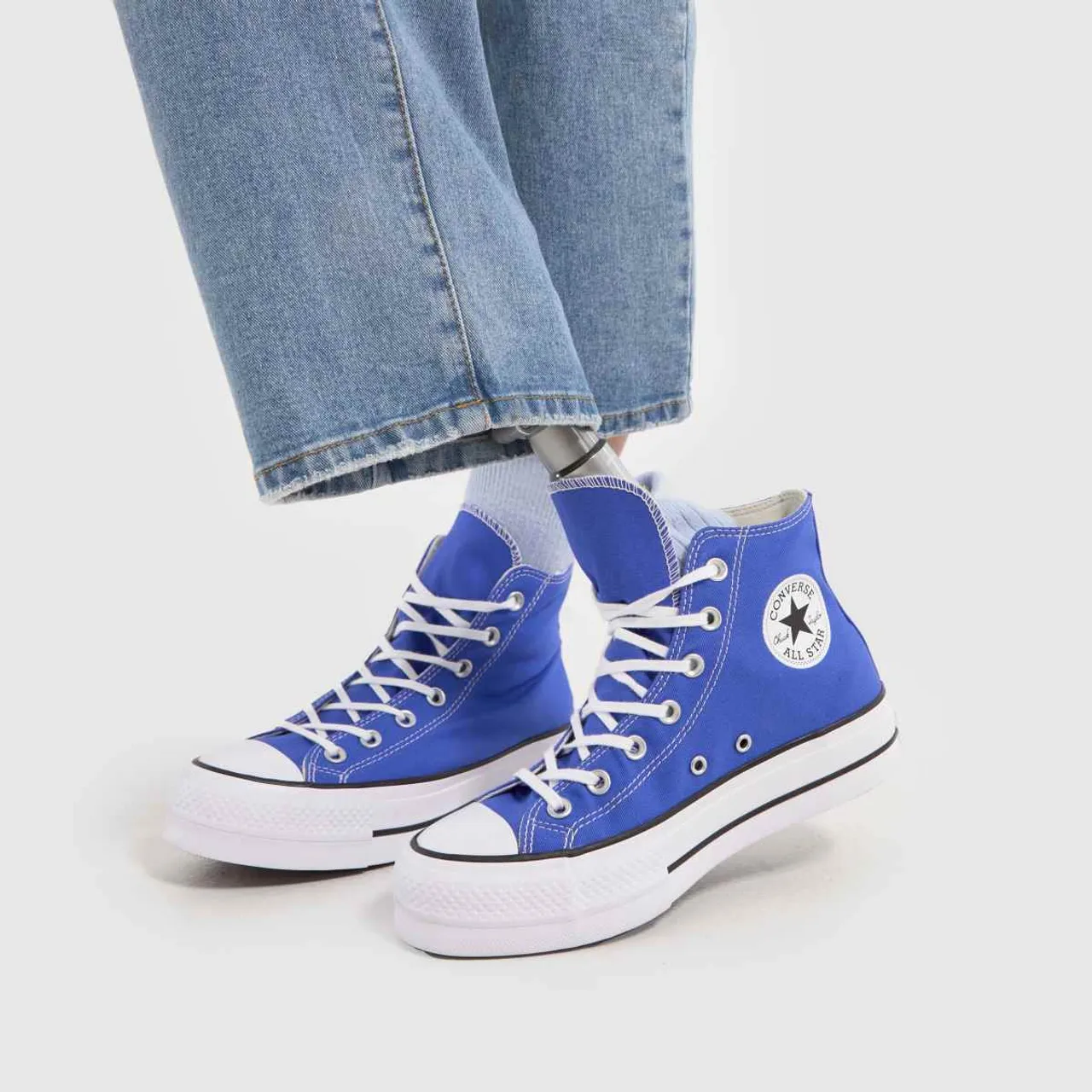 Converse All Star Lift Trainers In Blue