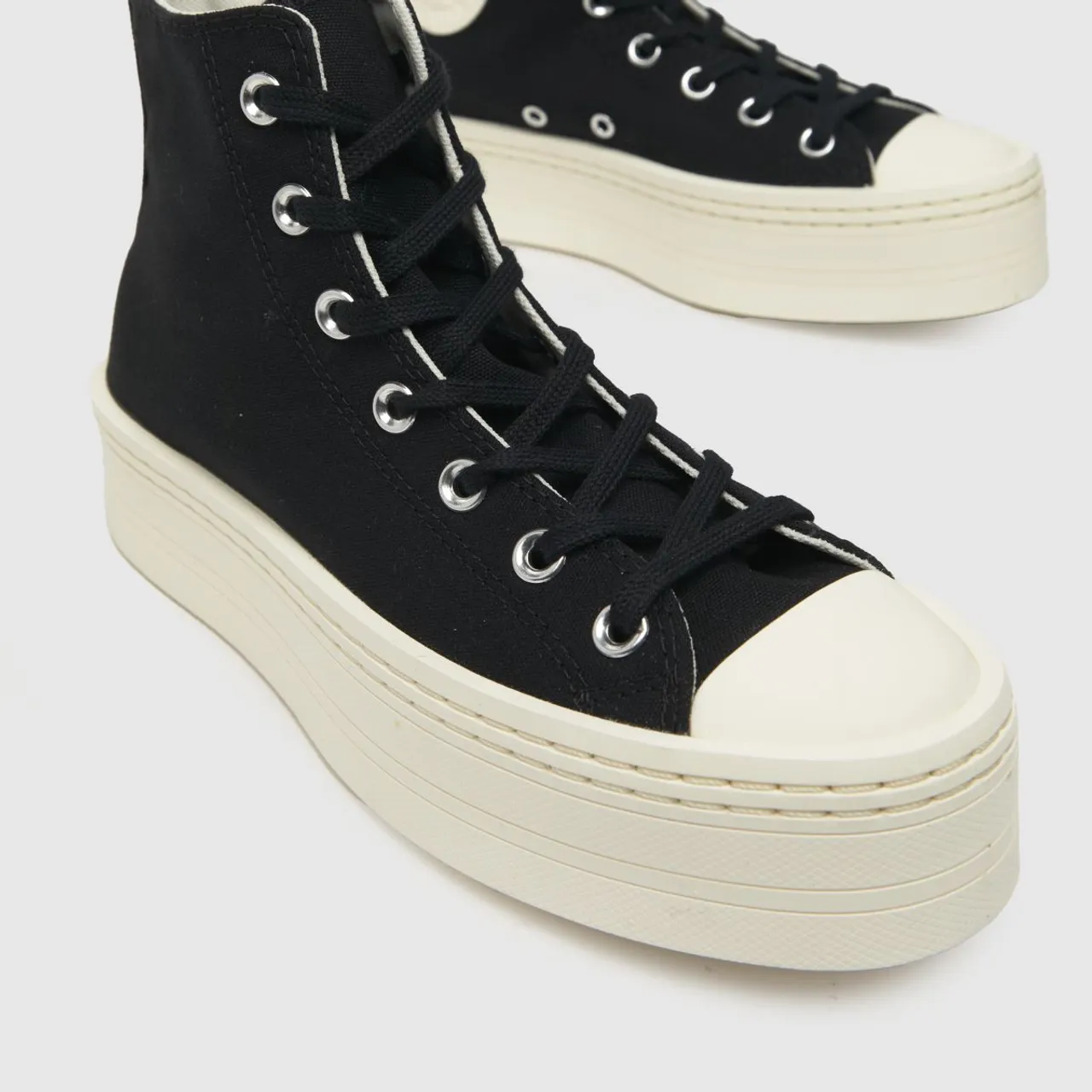 Converse All Star Modern Lift Trainers In Black & White
