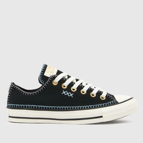 Converse all Star ox Crafted Stitch Trainers in Black