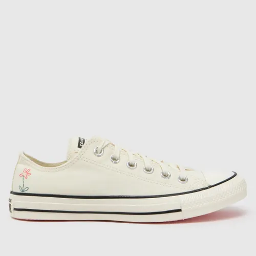 Converse all Star ox Little Florals Trainers in White Multi