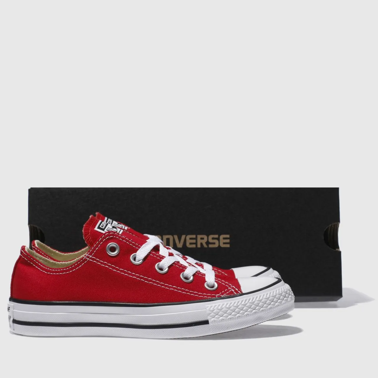 Converse All Star Ox Trainers In Red