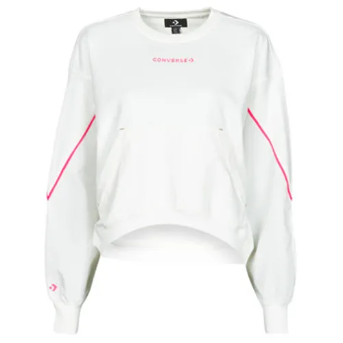 Converse  BLOCKED ALTERRAIN CREW  women's Sweatshirt in White