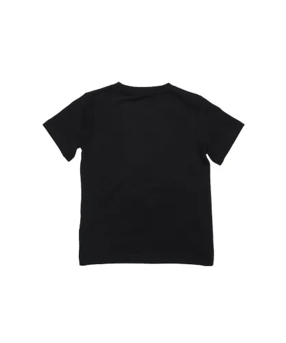 Converse Boys Gloss Kids Black T-Shirt Cotton