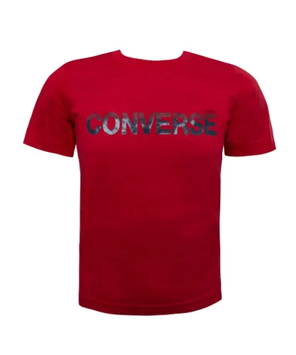 Converse Childrens Unisex Gloss Kids Red T-Shirt