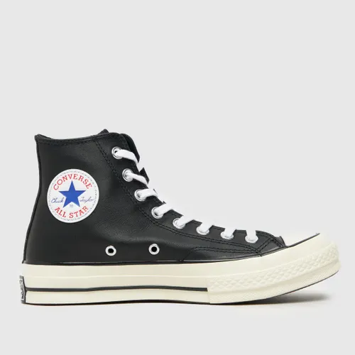 Converse Chuck 70 hi Leather Trainers in Black & White