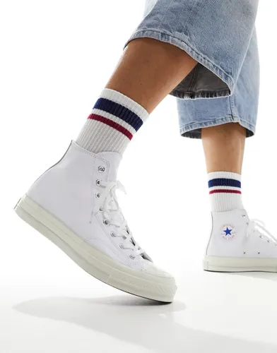 Converse Chuck 70 Hi leather trainers in white