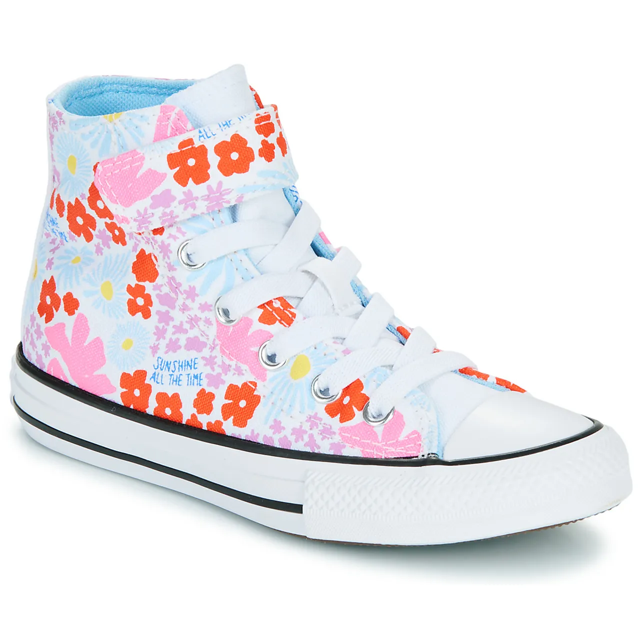 Converse  CHUCK TAYLOR ALL STAR 1V  girls's Children's Shoes (High-top Trainers) in Multicolour