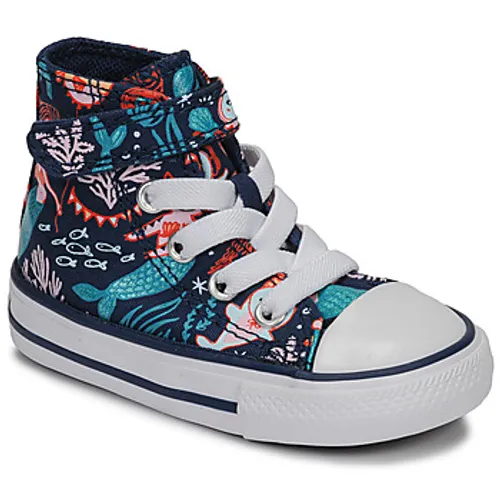 Converse  CHUCK TAYLOR ALL STAR 1V UNDERWATER PARTY  girls's Children's Shoes (High-top Trainers) in Blue