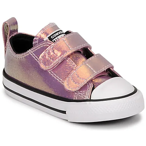 Converse  CHUCK TAYLOR ALL STAR 2V IRIDESCENT GLITTER OX  girls's Children's Shoes (Trainers) in Pink