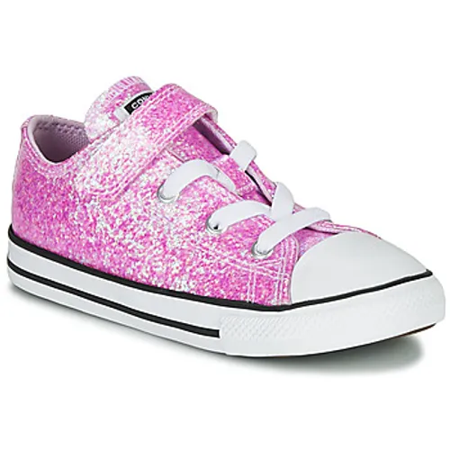 Converse  CHUCK TAYLOR ALL STAR COATED GLITTER 1V - OX  girls's Children's Shoes (Trainers) in multicolour