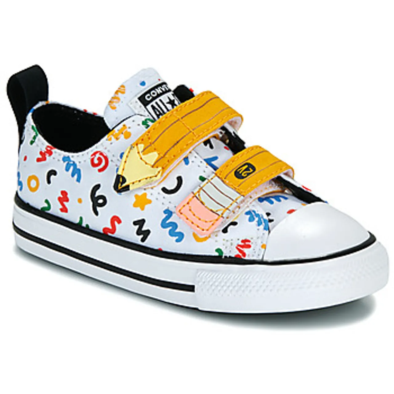 Converse  CHUCK TAYLOR ALL STAR EASY-ON DOODLES  boys's Children's Shoes (Trainers) in White