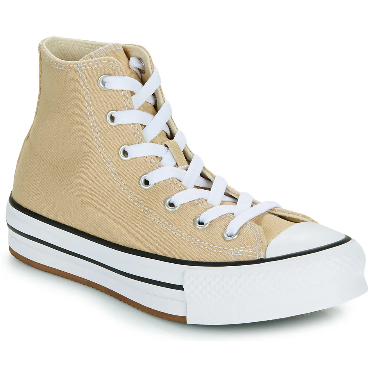 Converse  CHUCK TAYLOR ALL STAR EVA LIFT  boys's Children's Shoes (High-top Trainers) in Beige