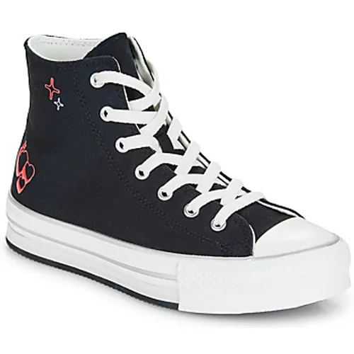 Converse  CHUCK TAYLOR ALL STAR EVA LIFT  girls's Children's Shoes (High-top Trainers) in Black