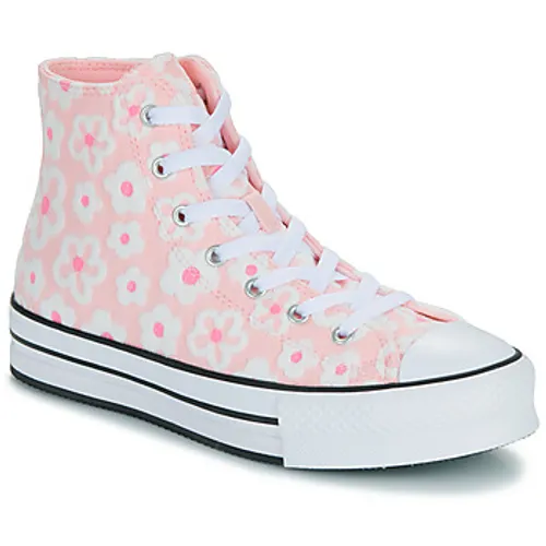 Converse  CHUCK TAYLOR ALL STAR EVA LIFT  girls's Children's Shoes (High-top Trainers) in Pink