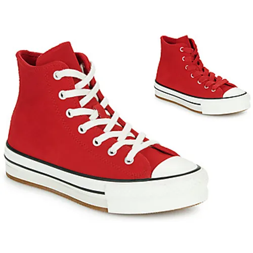 Converse  CHUCK TAYLOR ALL STAR EVA LIFT  girls's Children's Shoes (High-top Trainers) in Red