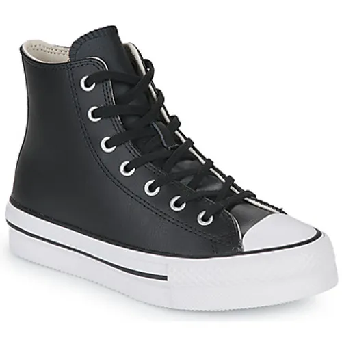 Converse  Chuck Taylor All Star Eva Lift Leather Foundation Hi  girls's Children's Shoes (High-top Trainers) in Black
