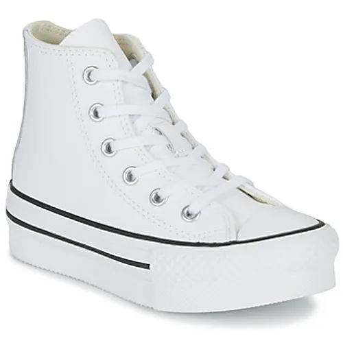 Converse  Chuck Taylor All Star Eva Lift Leather Foundation Hi  girls's Children's Shoes (High-top Trainers) in White