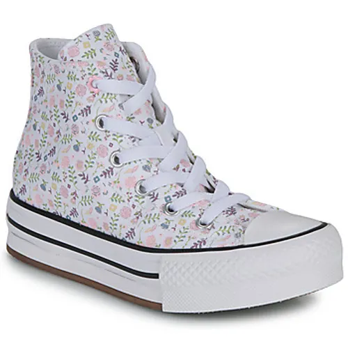 Converse  CHUCK TAYLOR ALL STAR EVA LIFT PLATFORM FELINE FLORALS  girls's Children's Shoes (High-top Trainers) in White