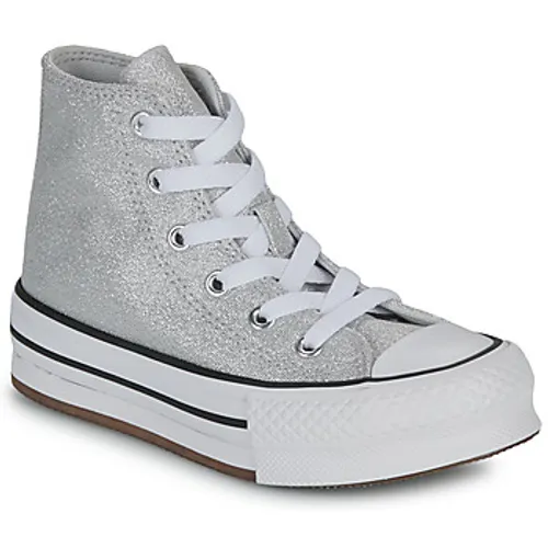 Converse  CHUCK TAYLOR ALL STAR EVA LIFT PLATFORM PRISM GLITTER  girls's Children's Shoes (High-top Trainers) in Silver