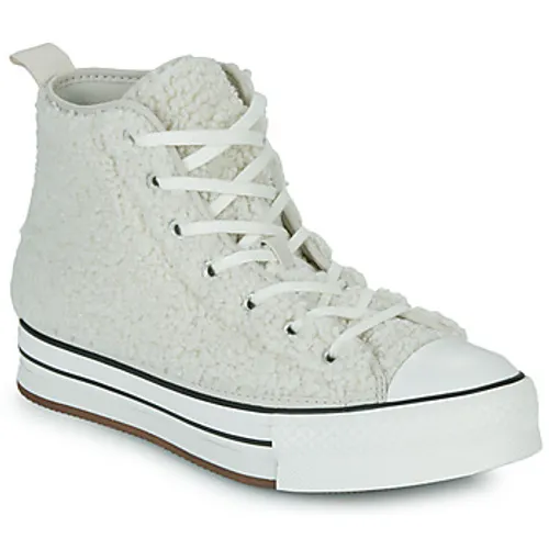 Converse  Chuck Taylor All Star Eva Lift Platform Sherpa Hi  girls's Children's Shoes (High-top Trainers) in White