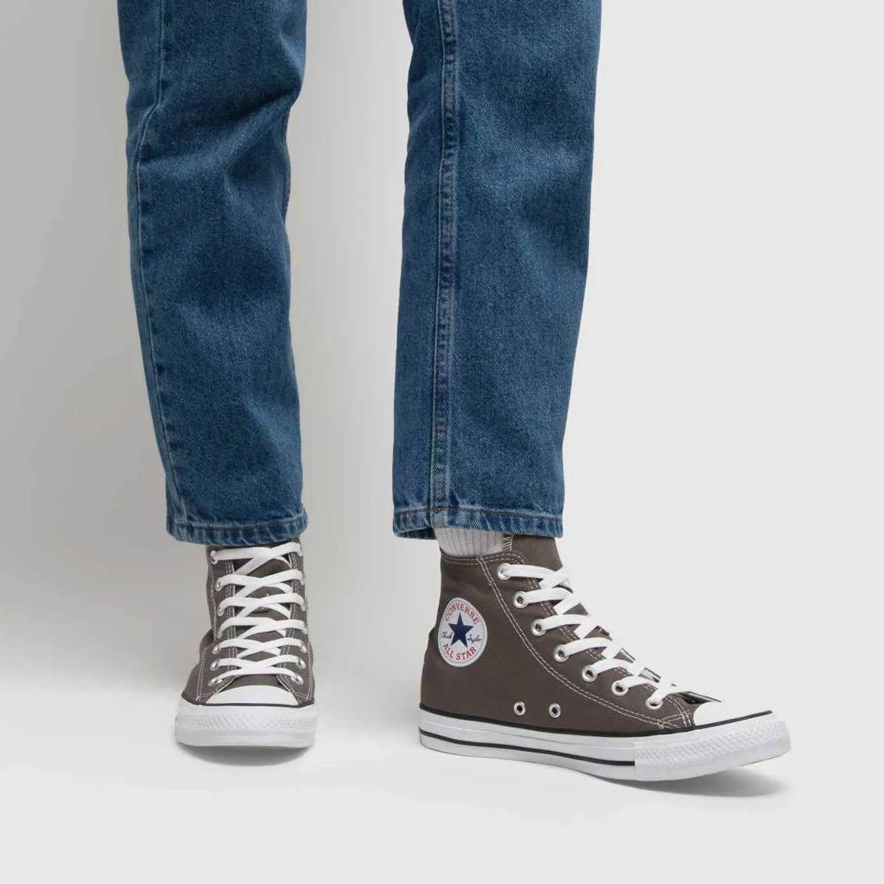 Converse Chuck Taylor All Star Hi Trainers In Grey