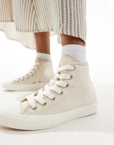 Converse Chuck Taylor All Star Hi trainers in ivory-Multi