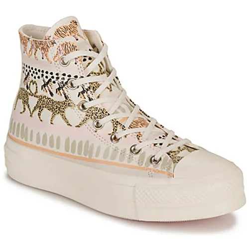 Converse  CHUCK TAYLOR ALL STAR  LIFT-ANIMAL ABSTRACT  women's Shoes (High-top Trainers) in Multicolour