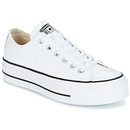 Converse  CHUCK TAYLOR ALL STAR LIFT CLEAN OX LEATHER  women's Shoes (Trainers) in White