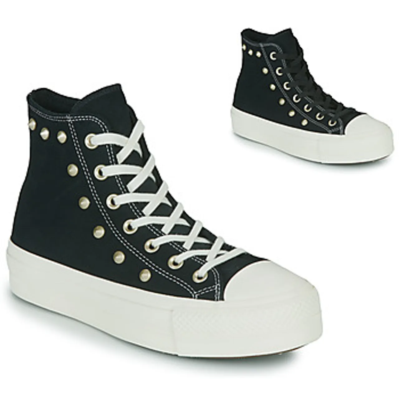 Converse  Chuck Taylor All Star Lift Glam   Punk Hi  women's Shoes (High-top Trainers) in Black