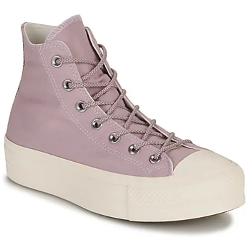 Converse  CHUCK TAYLOR ALL STAR LIFT PLATFORM SUMMER UTILITY-LUCID LILAC/V  women's Shoes (High-top Trainers) in Purple