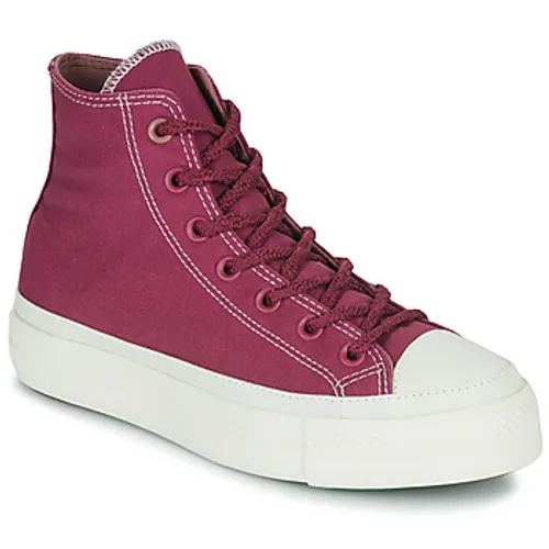 Converse  CHUCK TAYLOR ALL STAR LIFT PLATFORM WORKWEAR TEXTILES HI  women's Shoes (High-top Trainers) in Bordeaux