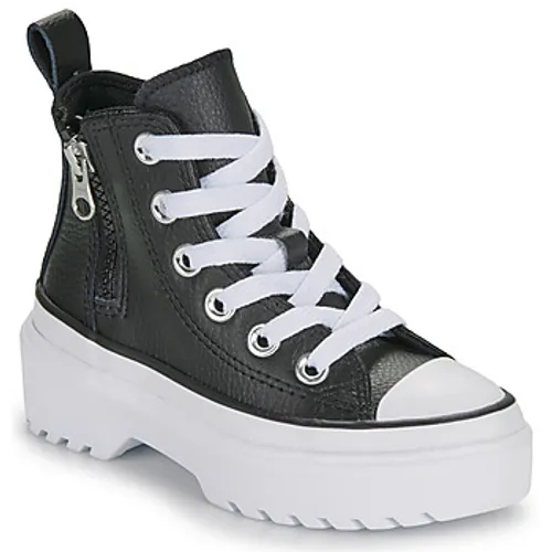 Converse  CHUCK TAYLOR ALL STAR LUGGED LIFT PLATFORM LEATHER  girls's Children's Shoes (High-top Trainers) in Black