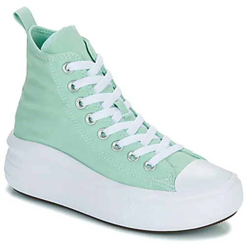 Converse  CHUCK TAYLOR ALL STAR MOVE PLATFORM  girls's Children's Shoes (High-top Trainers) in Green