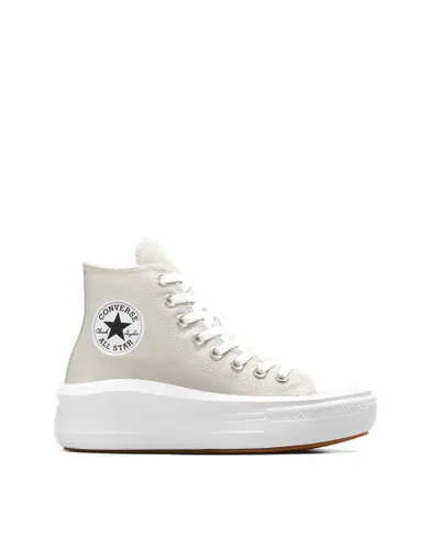 Converse Chuck taylor all star move platform in fossilised/white/black-Grey