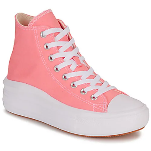Converse  CHUCK TAYLOR ALL STAR MOVE PLATFORM SEASONAL COLOR-LAWN FLAMINGO  women's Shoes (High-top Trainers) in Pink