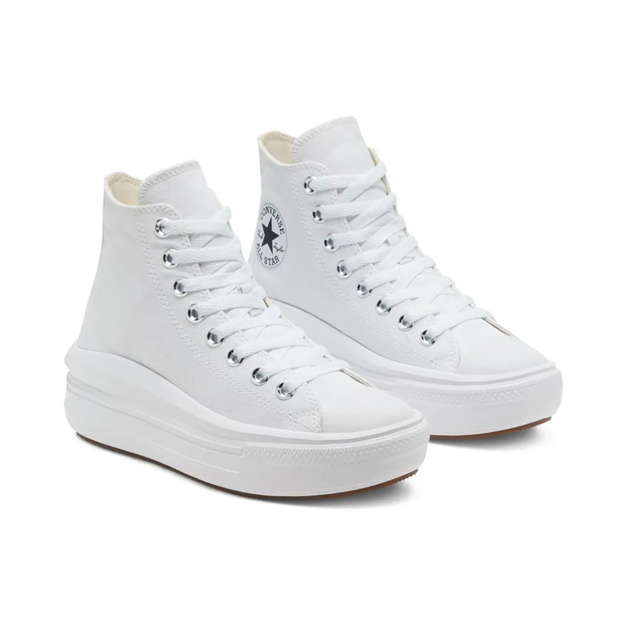 Converse , Chuck Taylor All Star Move Platform Sneakers ,White female, Sizes: