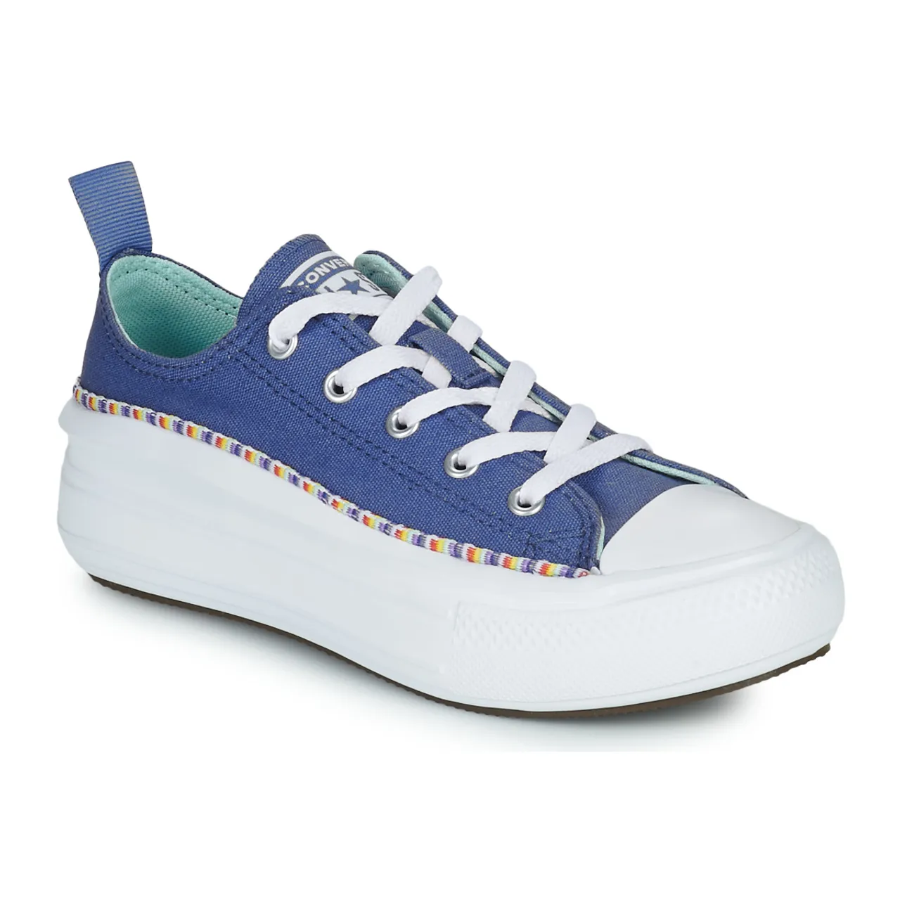 Converse  Chuck Taylor All Star Move Seasonal Ox  girls's Children's Shoes (Trainers) in Blue