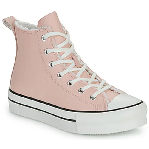 Converse  CHUCK TAYLOR ALL STAR PLATFORM LIFT WARM WINTER ESSENTIALS  girls's Children's Shoes (High-top Trainers) in Pink