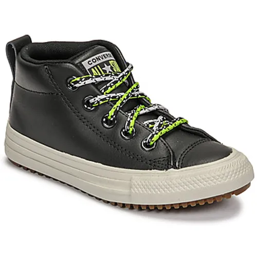 Converse  CHUCK TAYLOR ALL STAR STREET BOOT DOUBLE LACE LEATHER MID  boys's Children's Shoes (High-top Trainers) in Black