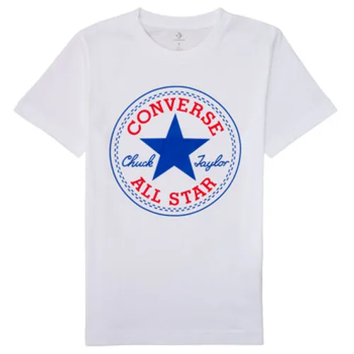 Converse  CORE CHUCK PATCH TEE  boys's Children's T shirt in White