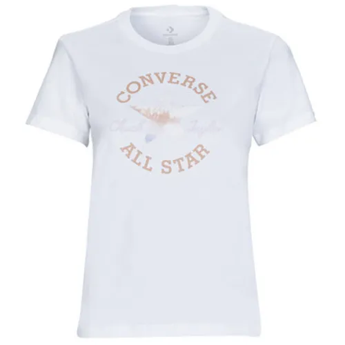 Converse  FLORAL CHUCK TAYLOR ALL STAR PATCH  women's T shirt in White