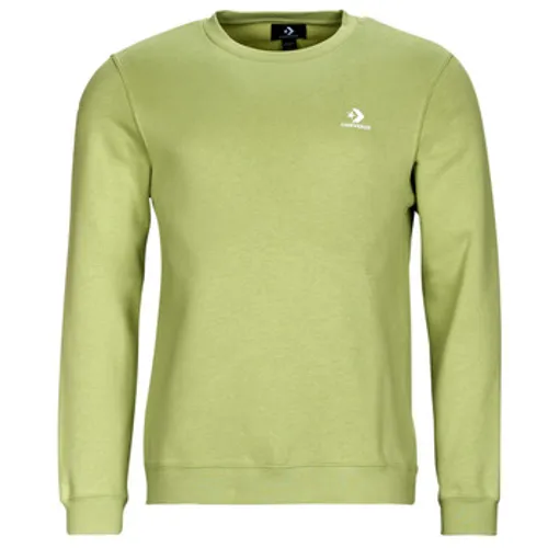 Converse  GO-TO EMBROIDERED STAR CHEVRON FLEECE CREW SWEATSHIRT  men's Sweatshirt in Green