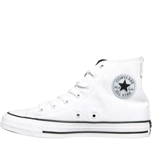 Converse Junior Chuck Taylor All Star Translucent Patch Trainers White/Black/White