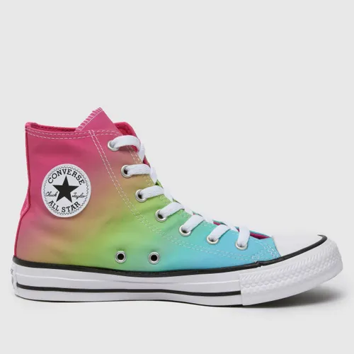 Converse Multi all Star hi Hyper Brights Girls Youth Trainers